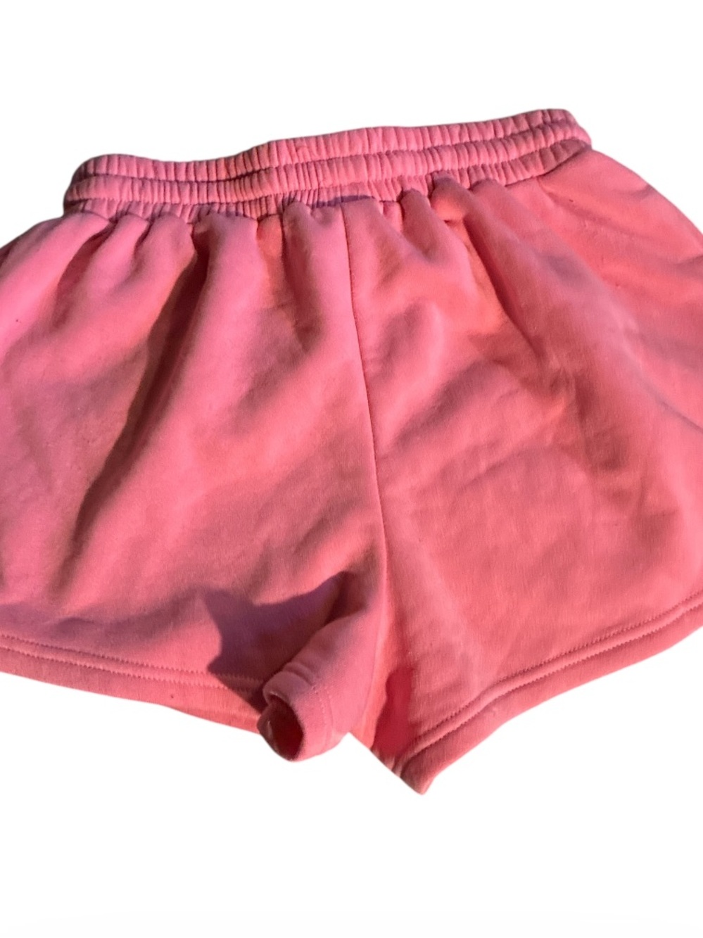 Disney Mickey and friends Minnie, mouse pink fleece sweat shorts Juniors S - Picture 2 of 3